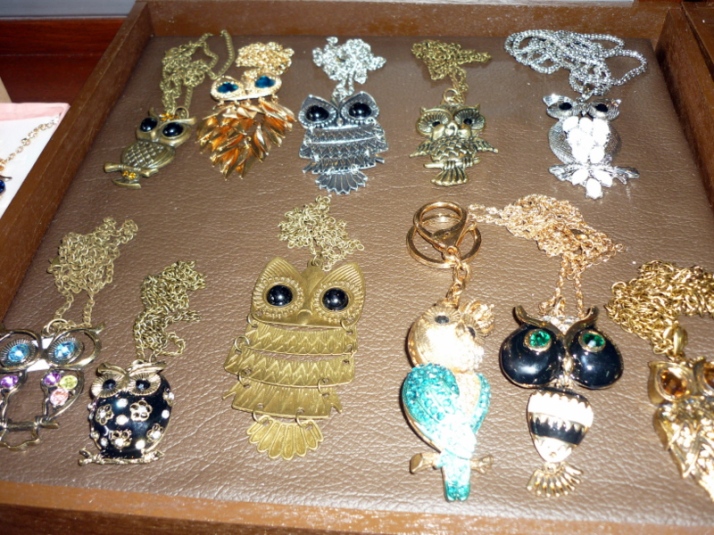Owls costume jewellery